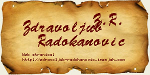 Zdravoljub Radokanović vizit kartica